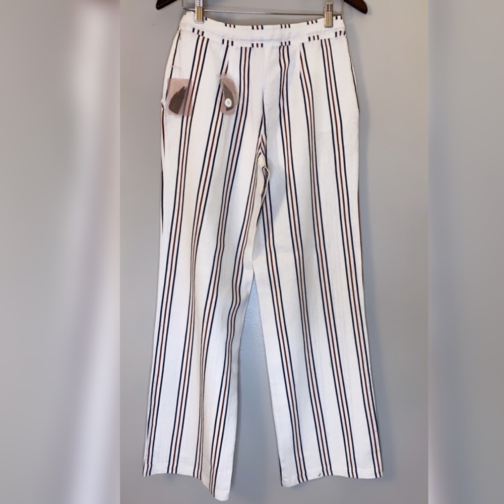 FOREVER 21 Multi Stripe Linen Pants - Picture 3 of 3
